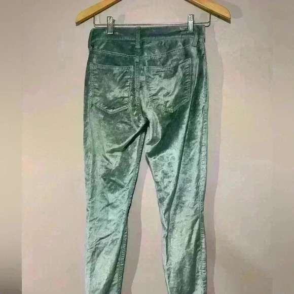 Lucky Brand Women's Mid Rise Ava Skinny Ice Mint Velvet Jeans - Picture 3 of 4
